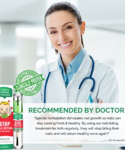 Nail Biting Treatment for Kids, Natural Thumb Sucking Stop for Kids Effective Prevent Kids Sucking Thumb and Biting Nail, No Biting Nail Polish Original 13 7156aDp6sML