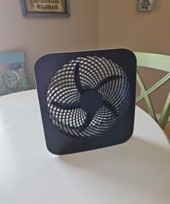 Treva 10-Inch Portable Fan, Powered by Battery and/or AC Adapter - Desk Fan Air Circulating with 2 Cooling Speeds, Personal Fan and Travel Fan for all your needs Black 29 7156fv7uxVL