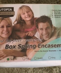 Utopia Bedding Premium Zippered Mattress Encasement (Fits 10 Inches Mattress, Twin XL) - Waterproof Proof Mattress Protector - Six-Sided Mattress Cover 10" Deep 30 7156vZIQbLL