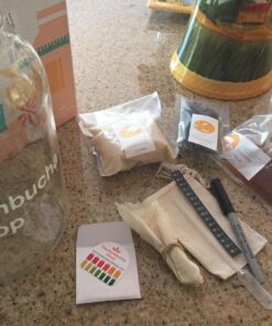The Kombucha Shop Organic Kombucha Starter Kit - 1 Gallon Brewing Kit Includes All The Essentials Required for Brewing Kombucha At Home Regular 45 7157OHXM lL