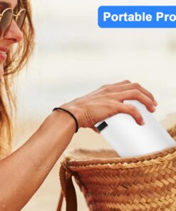 Mini Projector, Magcubic HY300 Auto Keystone Correction Portable Projector, 4K/ 200 ANSI Smart Projector with 2.4/5G WiFi, BT 5.0, 130 Inch Screen, 180 Degree Flip, Round Design, Home Video Projector white 17 7157nUdCyAL