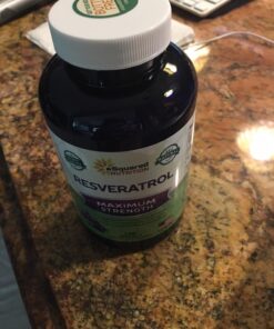 aSquared Nutrition 100% Natural Resveratrol - 1000mg Per Serving Max Strength (180 Capsules) Antioxidant Supplement, Trans-Resveratrol Pills for Heart Health & Pure, Trans Resveratrol & Polyphenols 25 7157obA8hXL