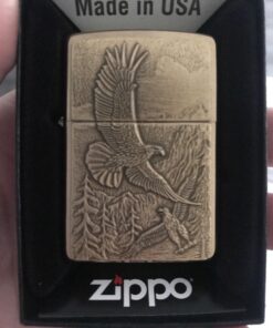Zippo Eagle Lighters Brushed Brass 42 7158M GekL