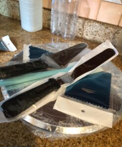 Kootek Aluminium Alloy Revolving Stand 12" Cakes Turntable with 12.7" Angled Frosting, 3 Comb Icing Smoother, Silicone Spatulas Pie Server/Cutter Baking Decorating Tools 40 71598yYugsL