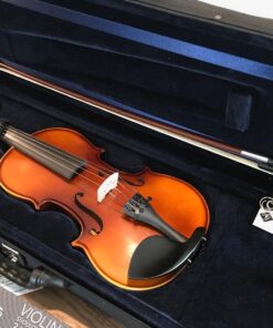 Bunnel Premier Violin Clearance Outfit 4/4 Full Size - Carrying Case and Accessories Included - Solid Maple Wood and Ebony Fittings By Kennedy Violins 4/4 (Full) 56 7159I3suV9L