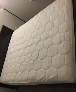 Zen Bamboo Mattress Pad Cover - Cooling Bed Topper & Waterproof Protector w/Deep Pockets, Queen Size, White 30 7159tidZCOL