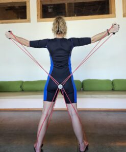 SISYAMA Core Cross Workout Pilates Reformer Exercise Resistance Cords Loop Tube Bands 13 715A7dRgiL