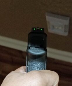 TRUGLO TFX PRO Handgun Sight | Compact Snag-Free Durable Shock-Resistant Glowing Tritium & Fiber-Optic Xtreme Night Sight for Handguns Glock 17/17L, 19, 22, 23, 24 and more 40 715A9qFJmAL