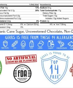 Gerbs Miniature Dark Chocolate Chips, 32 ounce re-closeable bag (semi-sweet), Top 14 Food Allergen Free & NON GMO, Product of Canada Chips - Miniature 2 Pound (Pack of 1) 14 715AiKSpUpL