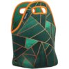 Artovida Artists Collective Insulated Neoprene Lunch Bag - Washable Soft Lunch Tote for School and Work - Design by Elisabeth Fredriksson (Sweden) Emerald and Copper - Classic Elisabeth Fredriksson Emrld 33 715AoAWbIDL