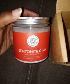 Pure Body Naturals Pure Bentonite Powder for DIY Detox Bath & Facial Mask, Pure Indian Healing Clay for Burns, Mastitis, Inflamed or Chapped Skin (8.0 oz) 40 715ArQImWKL