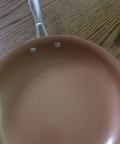 Red Copper 10 inch Pan by BulbHead Ceramic Copper Infused Non-Stick Fry Pan Skillet Scratch Resistant Without PFOA and PTFE Heat Resistant From Stove To Oven Up To 500 Degrees 1 21 715B3y0XXcL