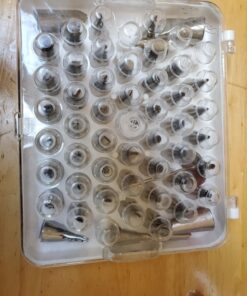 Ateco Cake, 783 55 pc Decorating Tip Set, Silver #783 55 pc Decorating Tip Set 25 715B8J8uIL