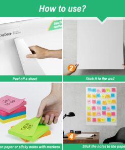 CREGEAR Chart Paper for Teachers, Easel Pad Flip Chart Paper 20 x 23 Inches, Easel Paper Pad for White Board with 10 Colorful Markers 6 Sticky Note Pads, 30 Sheets/Pad, 2 Pads 14 715BFyIn0uL