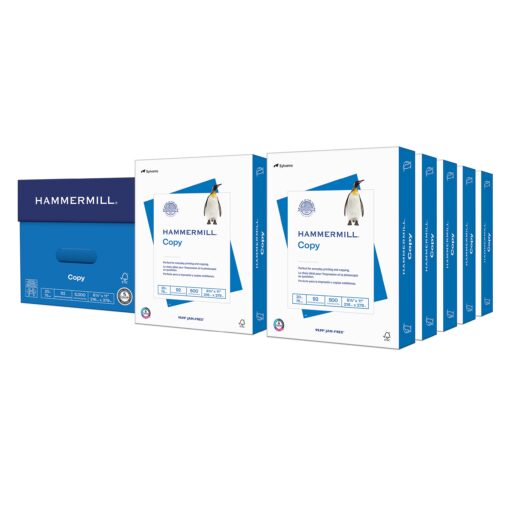 Hammermill Printer Paper, 20 lb Copy Paper, 8.5 x 11 - 10 Ream (5,000 Sheets) - 92 Bright, Made in the USA 10 Ream | 5000 Sheets Letter (8.5x11)