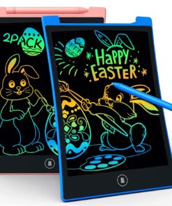 KOKODI 2 Pack 10 Inch Colorful LCD Writing Tablet, Erasable Kids Sketch Doodle Board Drawing Pad, Road Trip Travel Games Activity Birthday Christmas Toys Gifts for Age 3 4 5 6 7 Years Old Girls Boys 18 715BdxemAL 1