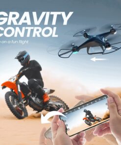 Holy Stone HS110D FPV RC Drone with 1080P HD Camera Live Video 120°Wide-Angle WiFi Quadcopter with Gravity Sensor, Voice & Gesture Control, Altitude Hold, Headless Mode, 3D Flip RTF 2 Batteries 47 715BwZAgTL