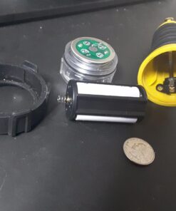 Dorcy 55 Lumen Floating Water Resistant LED Flashlight with Carabineer Clip, Yellow (41-2510) 30 715Cp8nkASL