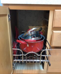 Rev-A-Shelf - 5WB2-1218-CR - 12 in. W x 18 in. D Base Cabinet Pull-Out Chrome 2-Tier Wire Basket 12 in. 20 715D1liOQIL