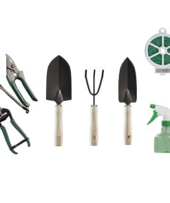 Alternative view of 8-Piece Garden Hand Tool Set - Canvas Tote Gardening Tool Kit with Snip, Pruner, Rake, Trowel, Shovel, Spray Bottle, and Soft Wire Tie by Pure Garden 7 Piece