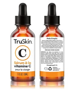 TruSkin Vitamin C Face Serum – Anti Aging Face & Eye Serum with Vitamin C, Hyaluronic Acid, Vitamin E – Brightening Serum, Dark Spot Remover, Even Skin Tone, Eye Area, Fine Lines & Wrinkles, 1 Fl Oz 1 Fl Oz (Pack of 1) 35 715GbBpblGL
