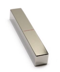 CMS MAGNETICS - (1 Ct, 3” x 1/2” x 1/2”) N52 Grade Anti-Corrosion Nickel Plated Neodymium Rectangular Bar Magnet, 17 Pound Pull Force, Applications: Crafting, DIY Projects, Education, Science, Design and Engineering 11 715Gz7Oo lL