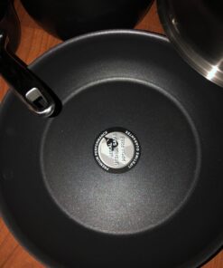 Anolon Nouvelle Copper Hard Anodized Nonstick Pots and Pans, Cookware Set (11 Piece), Onyx Cookware Set (11 Piece) 31 715HCj2DfZL