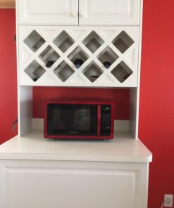 Farberware Countertop Microwave 1000 Watts, 1.1 cu ft - Microwave Oven With LED Lighting and Child Lock - Perfect for Apartments and Dorms - Easy Clean Metallic Red 49 715Hnf2cMGL