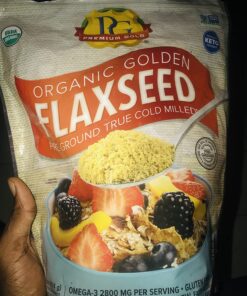 Premium Gold Organic Ground Flax Seed | High Fiber Food | Omega 3 | 4 pounds 35 715Ho qtexL