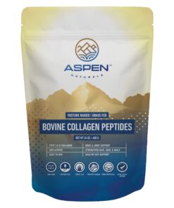 ASPEN NATURALS Collagen Peptides Powder Supplement. Unflavored Grass Fed Hydrolyzed Collagen Powder for Skin Hair Nail Joint. Dairy & Gluten Free. Paleo Friendly Protein Powder for Women & Men. 24 oz 1.5 Pound (Pack of 1) 20 715J3NbwOYL