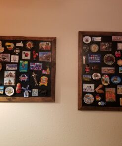 Loddie Doddie Magnetic Chalkboard - for Kitchen and Wall Decor - Easy-to-Erase Chalkboard - Framed Magnet Blackboard - Hanging Black Chalkboards (Rustic Frame, 18x22) Rustic Frame 39 715J9R0FTTL