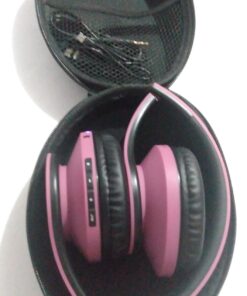 PowerLocus Bluetooth Over-Ear Headphones, Wireless Stereo Foldable Headphones Wireless and Wired Headsets with Built-in Mic, Micro SD/TF, FM for iPhone/Samsung/iPad/PC (Purple) Purple 79 715J9SShA9L