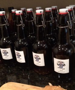 CASE OF 12 - 16 oz. EZ Cap Beer Bottles - AMBER 6 715JNNWcXgL