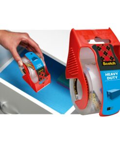 Scotch Heavy Duty Shipping Packaging Tape, 1.88"x 27.7 yd, Great for Packing, Shipping & Moving, Clear, 1 Dispensered Roll (142L) 32 715Jfy7CeYL 1