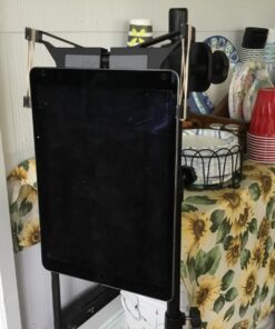 IK Multimedia iKlip Xpand Tablet Holder for mic Stands, fits iPad and Android Tablets Between 7" to 12.9" with an Adjustable 360° Swivel and Soft-Touch fit 26 715Jut0jZL