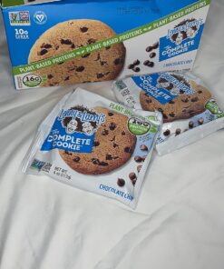 Lenny & Larry's The Complete Cookie, Chocolate Chip, Soft Baked, 16g Plant Protein, Vegan, Non-GMO, 4 Ounce Cookie (Pack of 12) 26 715KJ cQMeL