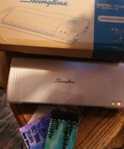 GBC Thermal Laminator Machine, Inspire, 9 Inch, Quick Warm-Up, 3 or 5 Mil, with 5 Standard Laminating Pouches for Home, Office and Classroom, Black (1701857) Frustration-Free Packaging 42 715KTiz5gL