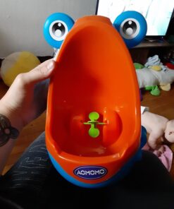 AOMOMO Urinal Potty Training for Boys with Frog Funny Aiming Target (Blue) Bule 20 715Kv5gjqiL