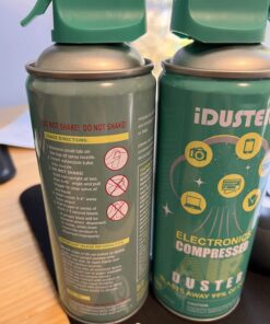 iDuster Compressed Gas Duster for Keyboard, 10 oz Disposable Compressed Air Duster, 2-Pack 18 715KxUQDrqL