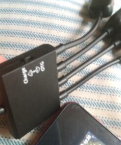 TUSITA Micro USB HUB Adaptor with Power, 3-Port Charging OTG Host Cable Cord Adapter Compatible with Raspberry Pi 2 3 Pi Zero Android Smart Phone Tablet Samsung Galaxy HTC Sony Google LG/Linux 29 715MbrTyITL