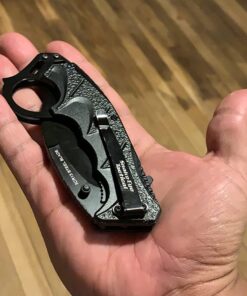 Snake Eye Tactical Everyday Carry Spring Assist Style Folding Pocket Knife EDC (Black) Black 36 715Mfsc1jL