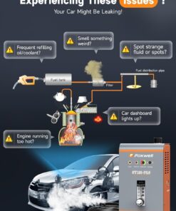 Alternative view of FOXWELL ST101 Pro 0.5 PSI EVAP Smoke Machine Automotive with Air Pump, Flowmeter, 2023 Professional Car Smoke Tester for Vacuum EVAP Engine Leak Detection