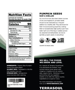 Alternative view of Terrasoul Superfoods Organic Pumpkin Seeds, 4 Lbs - Premium Quality, Fresh, Raw, Unsalted 2 Pound (Pack of 2)