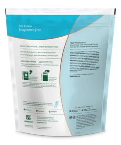 Grab Green 3-in-1 Laundry Detergent Pods, 60 Count, Fragrance Free, Plant and Mineral Based, Superior Cleaning Power, Stain Remover, Brightens Clothes 60 Count (Pack of 1) 14 715O5jD0t2L