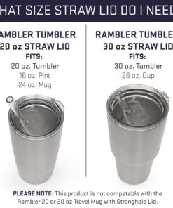 YETI Straw Lid for YETI Rambler Drinkware, Shatter-Proof and Dishwasher Safe 30 Ounce 14 715OcejzvnL
