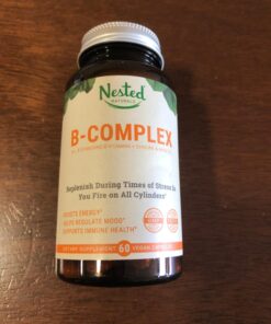 Nested Naturals B-Complex B Vitamins Plus Choline & Inositol | B Vitamins Complex B1, B2, B3, B5, B6, B7, B9 Supplement with Pure Methyl Vitamin B 12 | Energy & Immunity Support | 60 Vegan Capsules 29 715OiH6jZZL