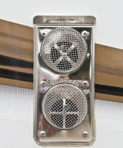 Camco Flying Insect Screen | Features a Heavy-Duty Stainless Steel Mesh Cover and Fits Most Duo-therm and Suburban Furnace Vents (42141) 2 Count (Pack of 1) 2 Count (Pack of 1) FUR200 38 715PFtGdfPL