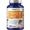 NusaPure Vitamin E 1000 IU 200 Tablets (Non-GMO & Gluten-Free) - Mixed Tocopherols 49 715PNhtf0cL 1