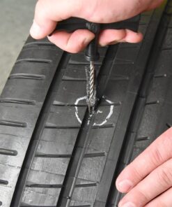 Slime 1034-A Tire Repair Reamer Plug Kit, Medium Heavy Duty Strings, T Handle Type and Glue, 8 Piece Set 38 715POSkQCL