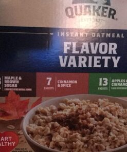 Quaker Instant Oatmeal, 4 Flavor Variety Pack, Individual Packets, 48 Count Variety Pack - Classic 4 Flavor 41 715PdObbk0L